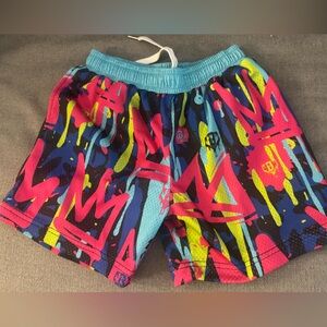 Bsbl 101 original youth shorts . Graffiti theme